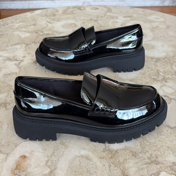 NEW! Sketchers Modern Rugged - Sweet Choice Patent Leather Loafers Memory Foam - Picture 5 of 13